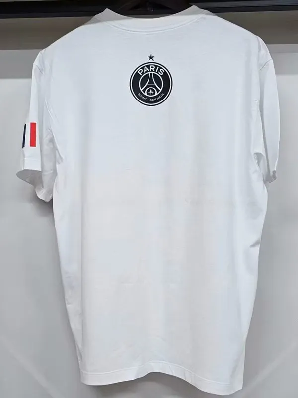 25-26 PSG White High Quality Casual T-Shirt #圆领