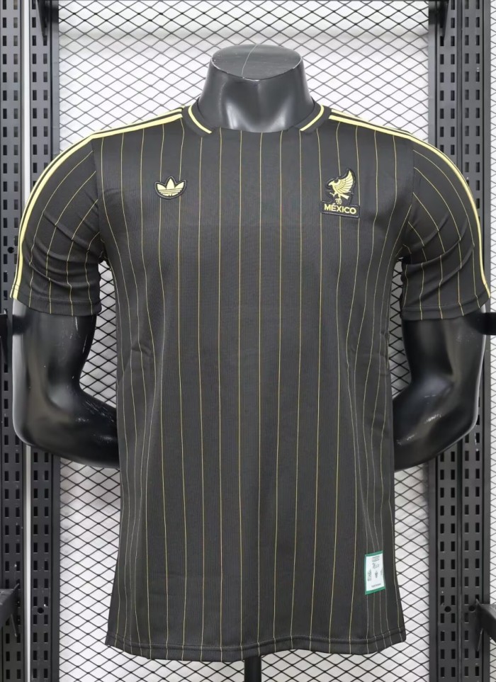 25-26 Mexico Black Casual Version Player Version Soccer Jersey