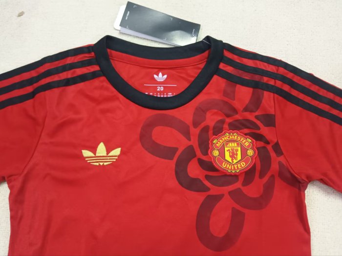 25-26 Man Utd Red Special Edition Kids Soccer Jersey