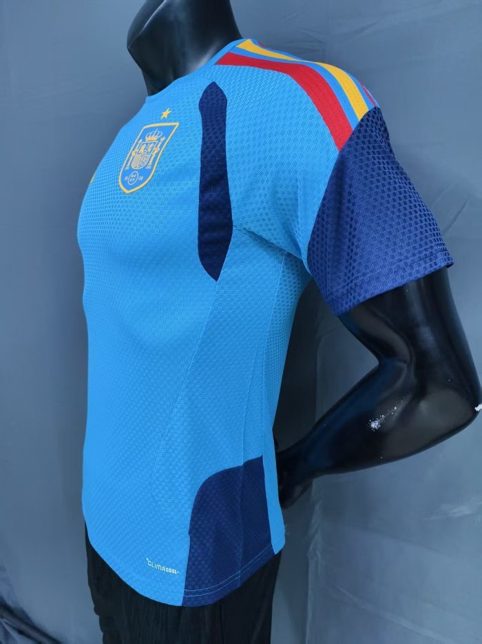 25-26 Spain Blue Player Version Training shirts
