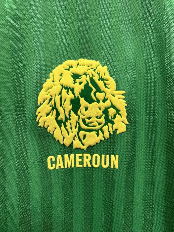 1990 Cameroon Home Retro Soccer Jersey