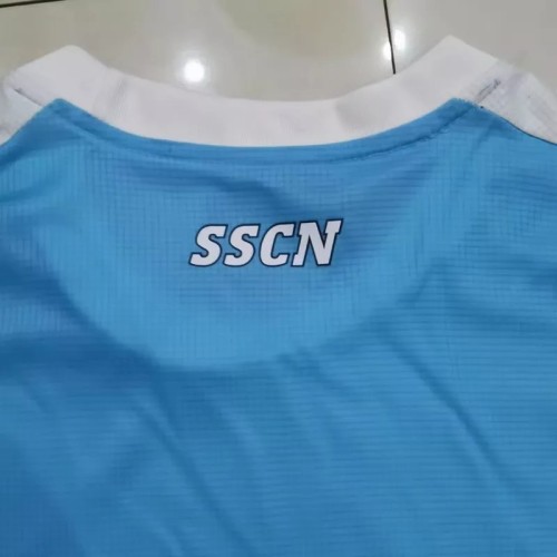 21-22 Napoli Commemorative Edition Sky Blue Fans Soccer Jersey