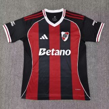 25-26 River Plate Away Fans Soccer Jersey*带广告