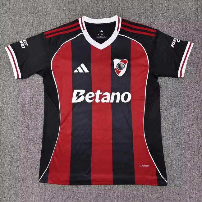 25-26 River Plate Away Fans Soccer Jersey*带广告