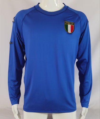 2000 Italy Home Long sleeves Retro Soccer Jersey