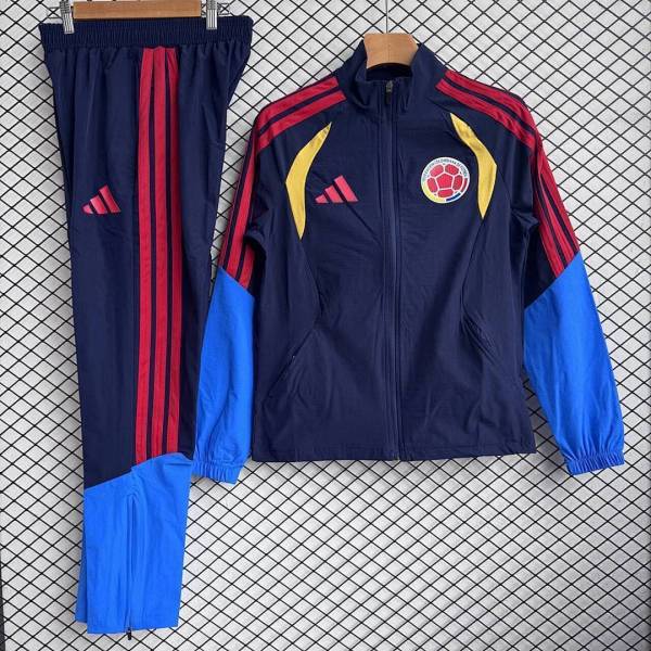 2026 Colombia Windbreaker Jackets With Pants World Cup Cheap Football Jersey Wholesale