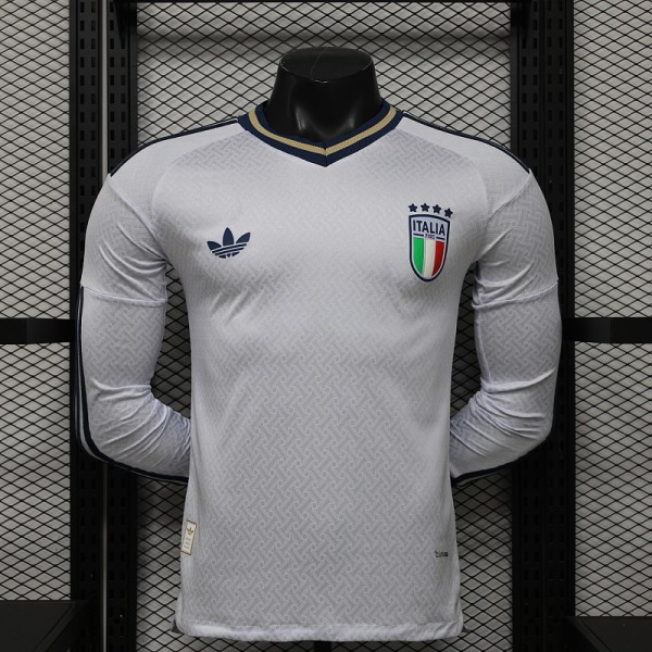 2026 Player Italy Away Long Sleeve Kit S-3XL World Cup Football Jersey Wholesale
