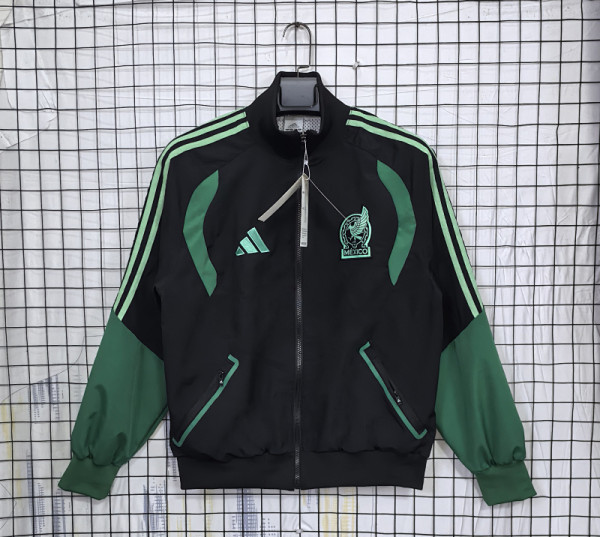 2026 Mexico black and green Windbreaker