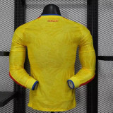 2026 Player Colombia Home Long Sleeve Kit World Cup S-3XL Football Jersey Wholesale