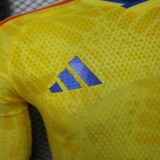 2026 Player Colombia Home Long Sleeve Kit World Cup S-3XL Football Jersey Wholesale