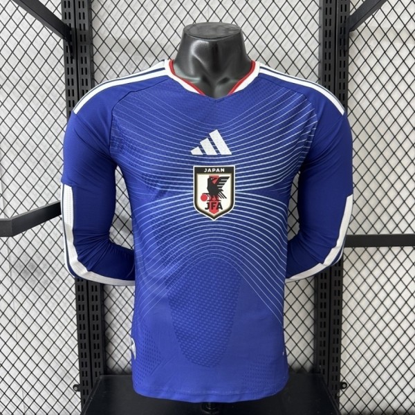 2026 Player Japan Home Long Sleeve Kit World Cup Football Jersey Wholesale