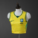 Copy Brazil 2026 Home Women's crop top style Jersey S-XXL