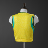 Copy Brazil 2026 Home Women's crop top style Jersey S-XXL