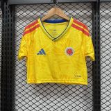 Colombia 2026 World Cup Home Crop Top size S-XL