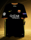 13-14 Barça Away Yellow Second Kit Messi No.10 13-14 Barcelona Soccer Jersey Short Sleeve Retro Shirt