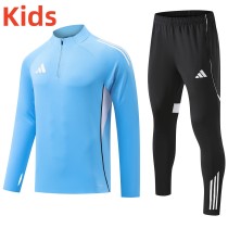 2025 AD Blue Kids Half Pull Tracksuit 2025 AD Blue Kids Half Pull Tracksuit