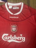 2002-2004 LIV Home Long Sleeve Retro Soccer Jersey