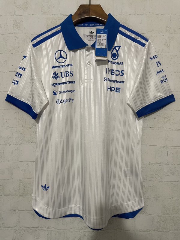 2026 Benz New Pattern Player Version Short Sleeve Racing Suit*有领