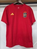 26-27 Spain Red High Quality Casual T-Shirt(With 2 Star)*两颗星