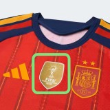 2026 World Cup Spain Away Long Sleeve Fans Soccer Jersey (With 2 Star)*两颗星