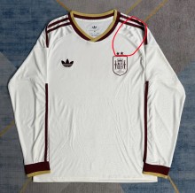 2026 World Cup Spain Away Long Sleeve Fans Soccer Jersey (With 2 Star)*两颗星