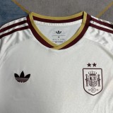2026 World Cup Spain Away Long Sleeve Fans Soccer Jersey (With 2 Star)*两颗星