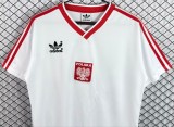1986 Poland Home Retro Soccer Jersey