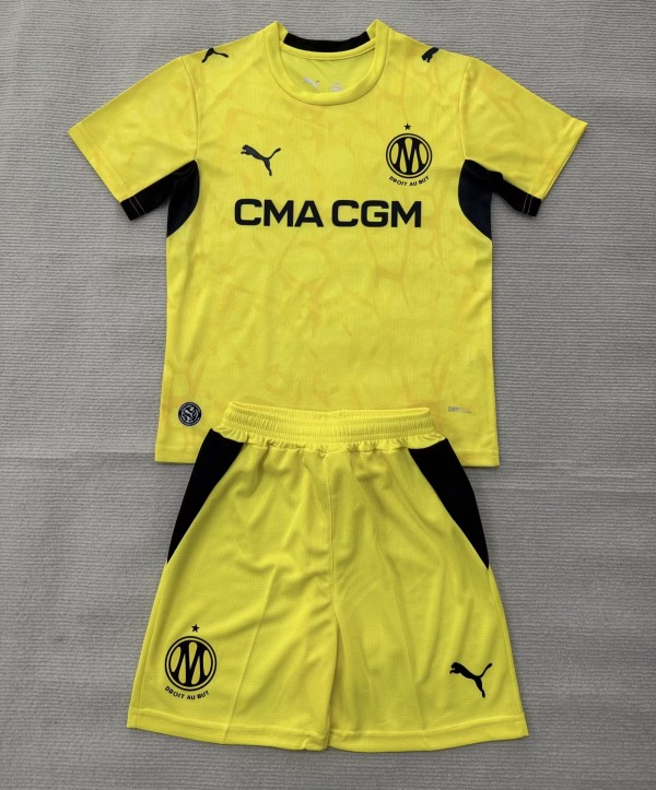 26-27 Marseille Yellow GoalKeeper Adult Suit