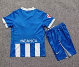 26-27 La Coruna Home Kids Soccer Jersey