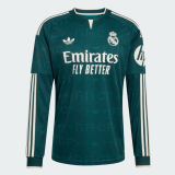 26-27 RMA Away Long Sleeve Fans Soccer Jersey