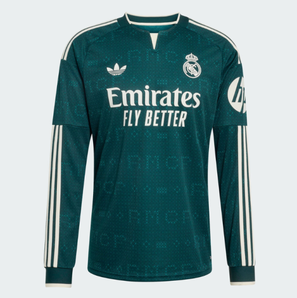 26-27 RMA Away Long Sleeve Fans Soccer Jersey