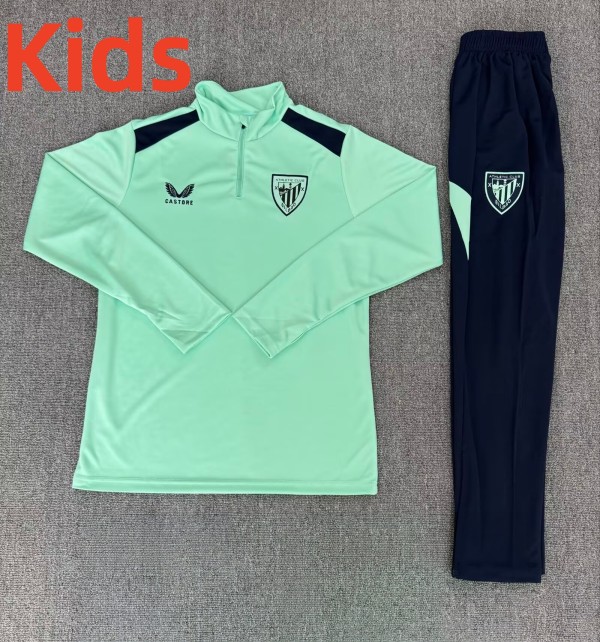 26-27 Bilbao High Quality Kids Half Pull Tracksuit
