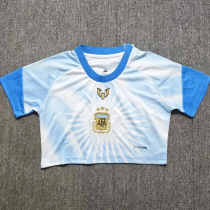 2026 Argentina White Blue Special Edition Women Cheerleading Short-sleeved (女) 2026 Argentina White Blue Special Edition Women Cheerleading Short-sleeved (女)