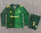 26-27 Real Betis Away Long Sleeve Kids Soccer Jersey*长袖