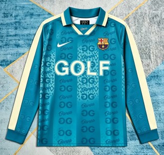 26-27 BAR Blue Joint Edition Long Sleeve Fans Soccer Jersey (GOLF)*长袖