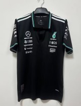 2026 F1 Benz New Pattern Short Sleeve Racing Suit