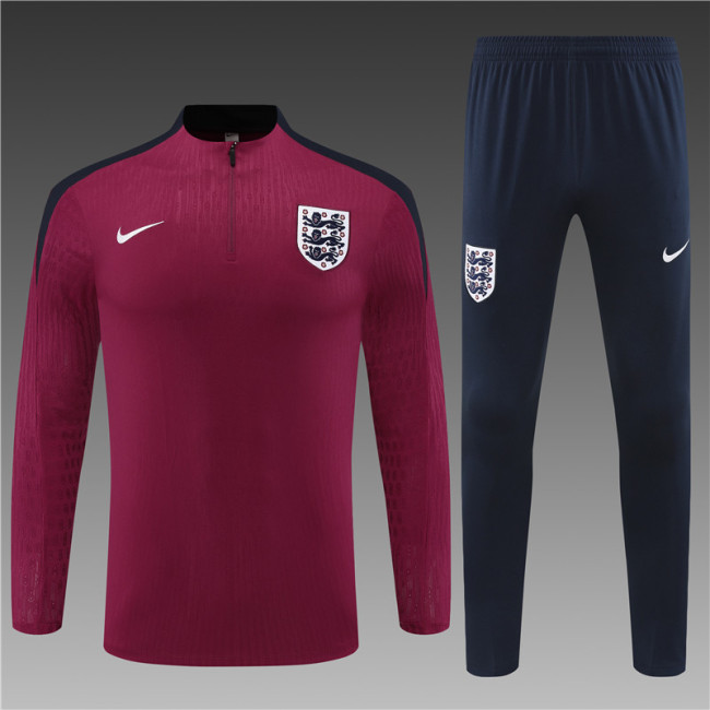 24/25 England kids Jujube red training suit