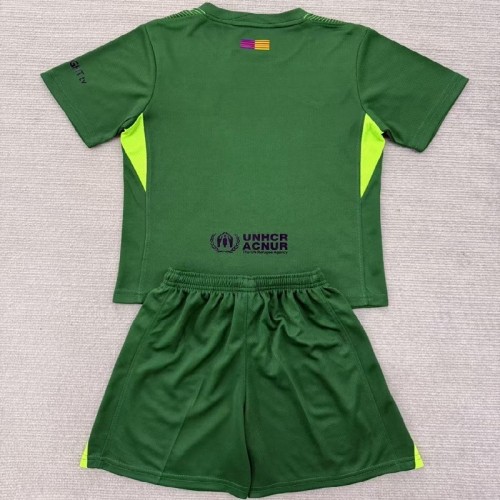 25/26 Barcelona kids kit goalkeeper green