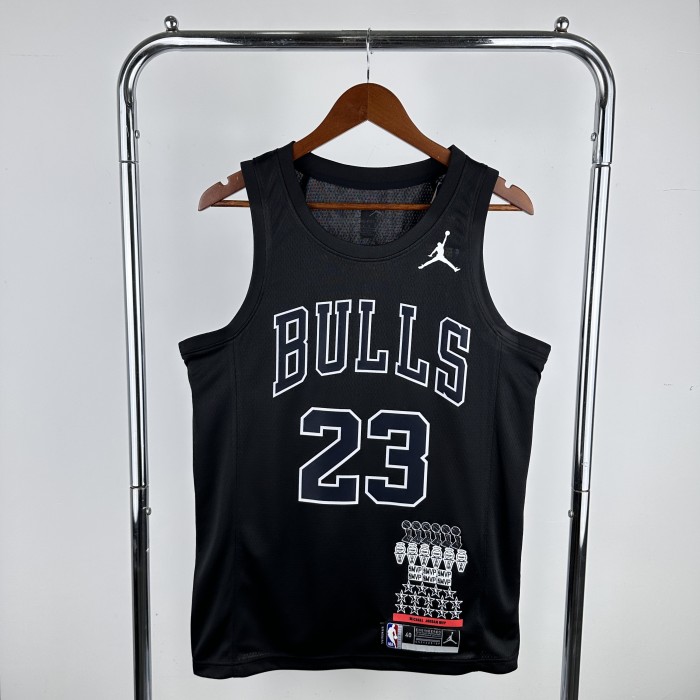 NBA Chicago Bulls #23 Jordan Basketball Jersey Honor Edition black