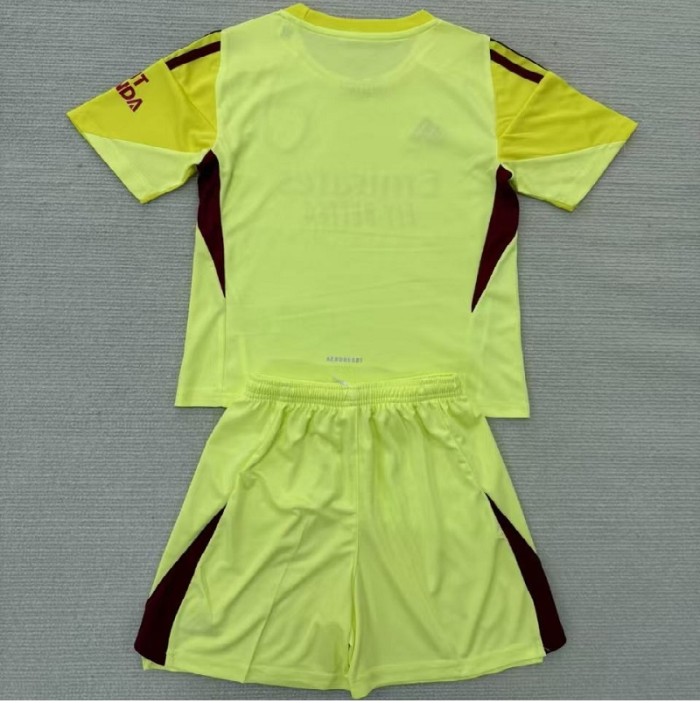 25/26 Arsenal goalkeeper Kids kit yellow
