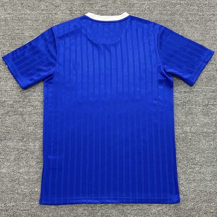 25/26 Retro clover blue football Jersey