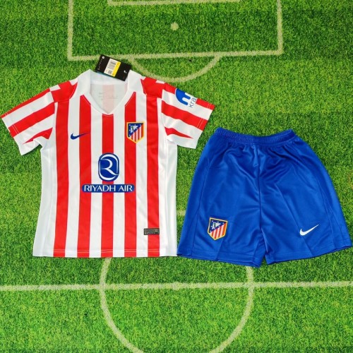 25/26 Atletico Madrid home kids kit