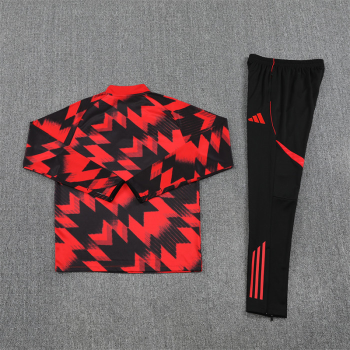 25/26 Manchester United kids training suit black red