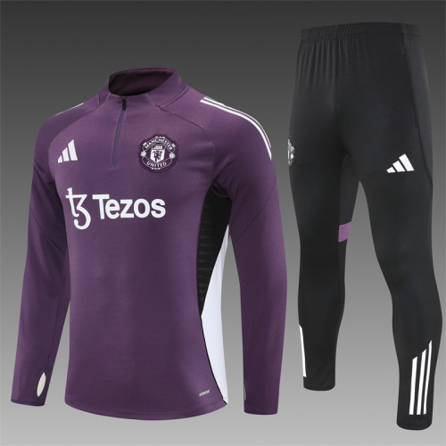 25/26 Manchester United kids training suit purple