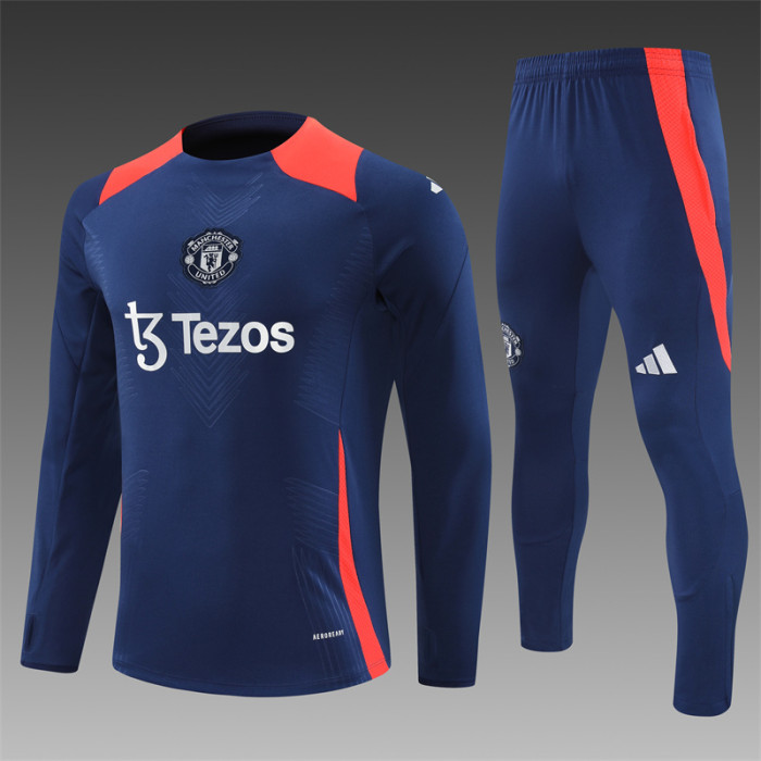 24/25 Manchester United training suit Royal Blue