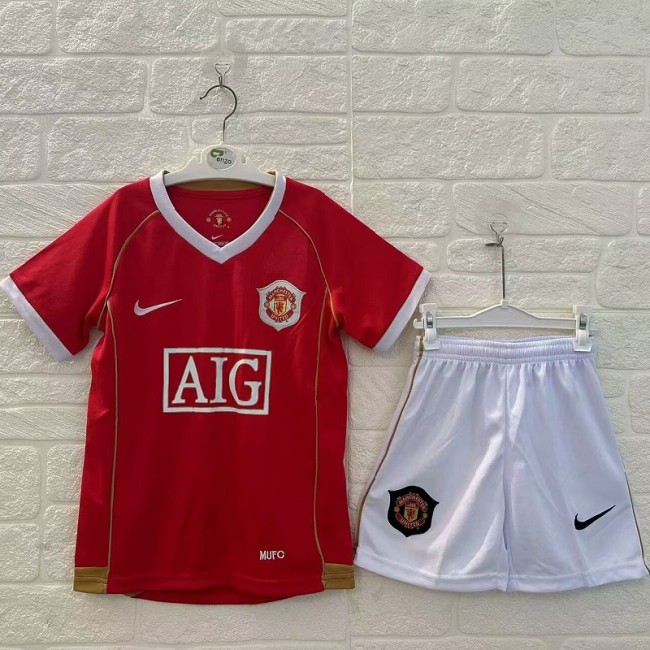 Retro 06/07 Manchester United home kids kit