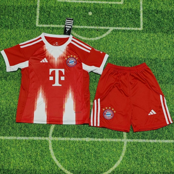 25/26 bayern munich home kids kit