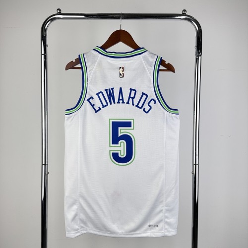 NBA Timberwolves #5 Edwards Basketball Jersey