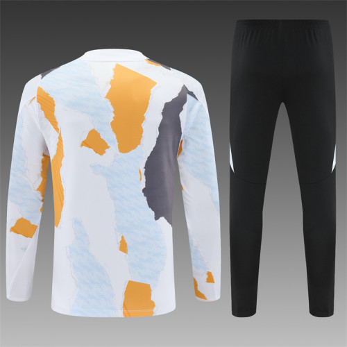 24/25 Real Madrid Adult training suit Camouflage white