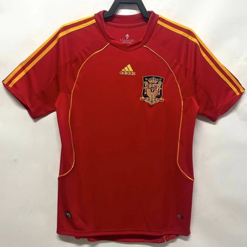 Retro Spain 2008 home football shirt